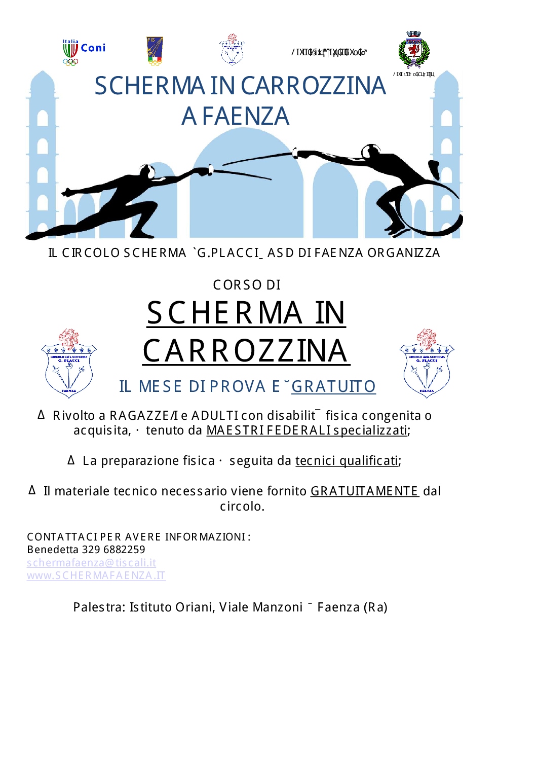 SCHERMA IN CARROZZINA